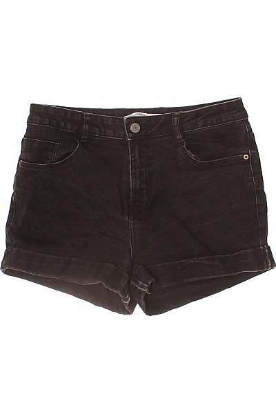 ZARA Dámské džínové kraťasy černé volnočasové s kapsami krátké Vel. 36 | ZARA | obrázek 2