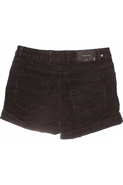 ZARA Dámské džínové kraťasy černé volnočasové s kapsami krátké Vel. 36 | ZARA | obrázek 3