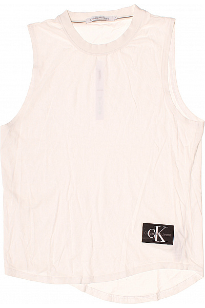 Calvin Klein Dámské tílko basic bílé bez rukávů crop top Vel. M | Calvin Klein | obrázek 2