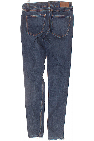 ZARA Dámské džíny skinny pruhované modré bavlněné Velikost 36 | ZARA | obrázek 2