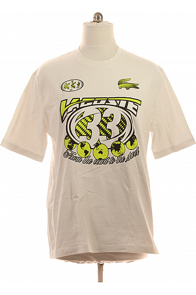LACOSTE Tričko S Krátkým Rukávem A Potiskem Vel. XL