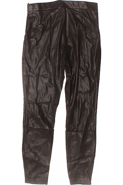 ZARA koženkové kalhoty dlouhé černé lesklé Vel. l | ZARA | obrázek 3