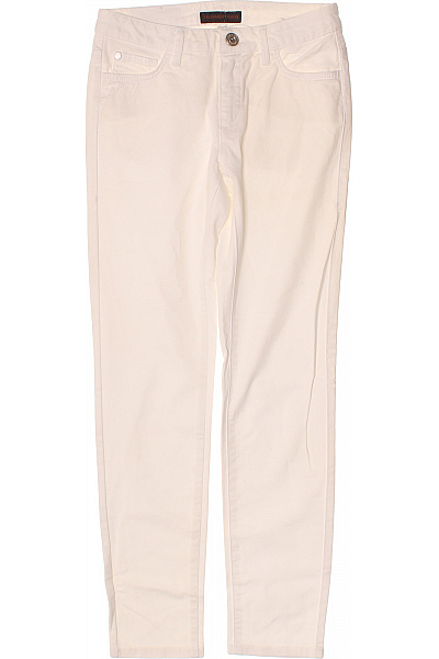 Trussardi Dámské Bílé Bavlněné Džíny Skinny Vel. 24/38