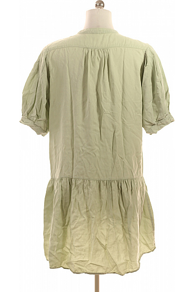 True Religion Dámské Zelené Tenclové Šaty Krátké Volné S Kapsami Letní Boho Velikost M | True Religion | obrázek 2