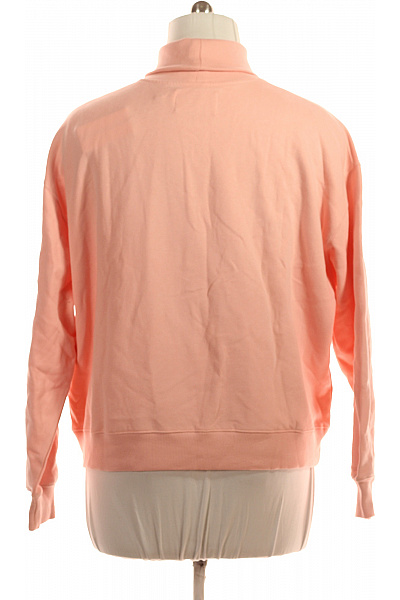 Calvin Klein Dámská bavlněná růžová mikina s dlouhým rukávem a rolákem streetwear Vel. 4XL | Calvin Klein | obrázek 2