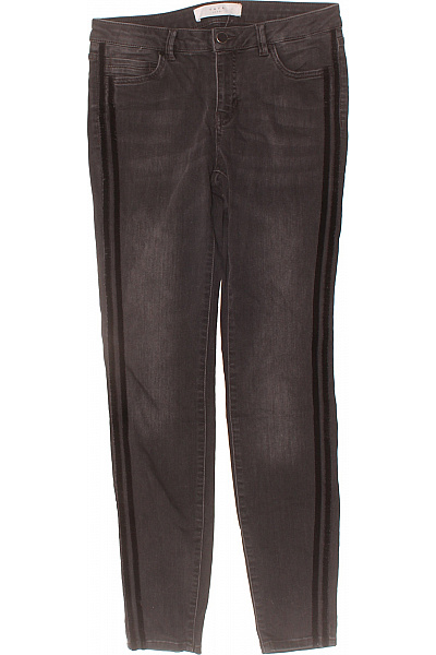 YAYA Dámské Džíny Skinny Pruhované šedé Vel. S