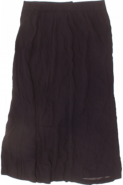 minimum Dámská černá dlouhá sukně s knoflíky splývavá viskózová Vel. 36 | minimum | obrázek 2