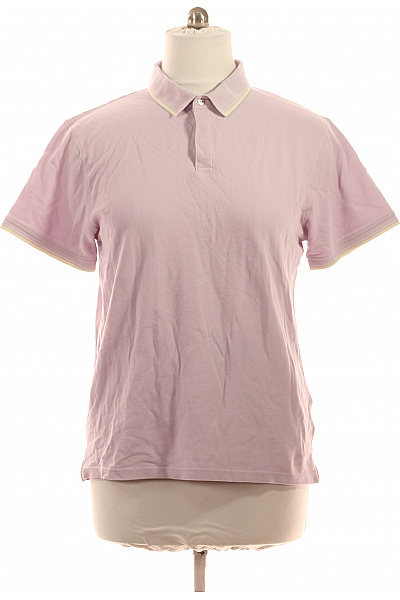 LAWRENCE GREY Pánské tričko polo s krátkým rukávem růžové bavlněné Velikost XXL | LAWRENCE GREY | obrázek 2