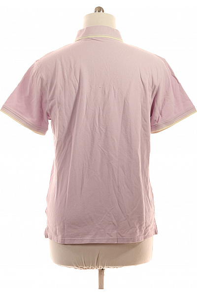 LAWRENCE GREY Pánské tričko polo s krátkým rukávem růžové bavlněné Velikost XXL | LAWRENCE GREY | obrázek 3