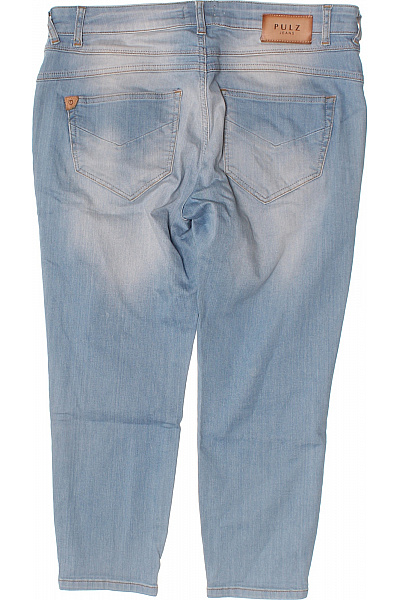 PULZ JEANS Dámské modré seprané džíny střih boyfriend na knoflíky se zipy Velikost 32 | PULZ JEANS | obrázek 2