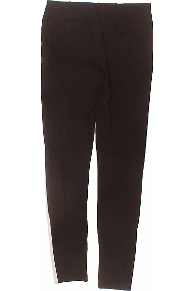 ZARA Dámské černé kalhoty s bílým pruhem volnočasové Vel. s | ZARA | obrázek 3