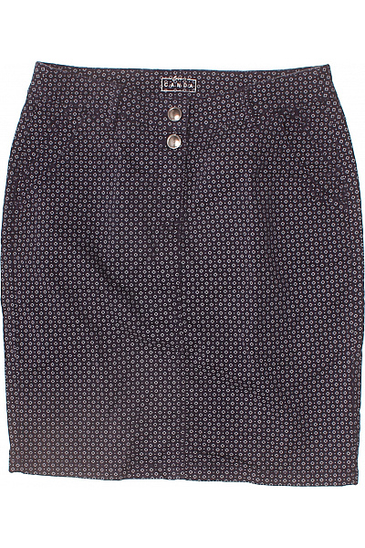 Canda Dámská pouzdrová mini sukně tmavá puntíkatá elegantní business Vel. 38 | Canda | obrázek 2