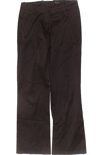 SAND COPENHAGEN Dámské bavlněné hnědé široké rovné volné dlouhé ležérní oblekové kalhoty Velikost 34 | SAND COPENHAGEN | obrázek 2