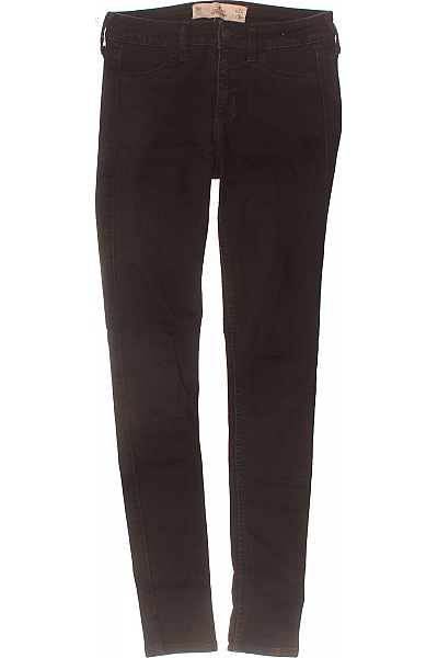 Hollister Dámské černé Strečové Skinny Džíny S Vysokým Pasem Velikost W24