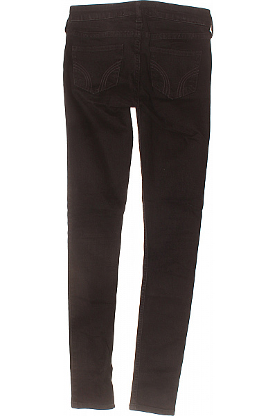 Hollister Dámské černé strečové skinny džíny s vysokým pasem Velikost W24 | Hollister | obrázek 2