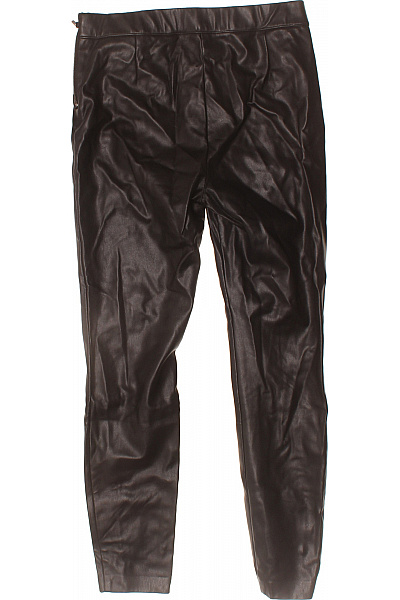 ZARA koženkové kalhoty dlouhé úzké černé volnočasové Velikost l | ZARA | obrázek 3