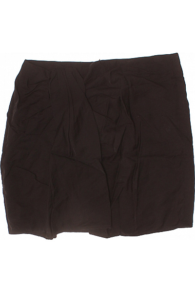 MbyM Dámská Viskózová Mini Sukně Hnědá řasená Elastická Vel. S