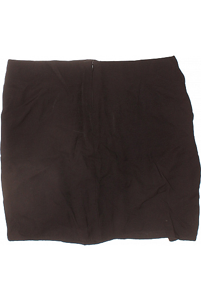 mbyM Dámská viskózová mini sukně hnědá řasená elastická Vel. S | mbyM | obrázek 2