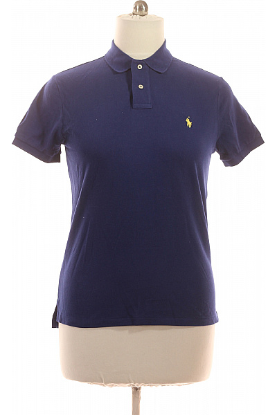 Ralph Lauren modré bavlněné polo tričko s krátkým rukávem a výšivkou Velikost M | Ralph Lauren | obrázek 2