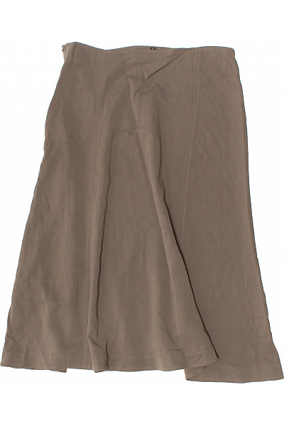 Marc O´Polo Hnědá áčková midi sukně viskózová splývavá Vel. 40 | Marc O´Polo | obrázek 3