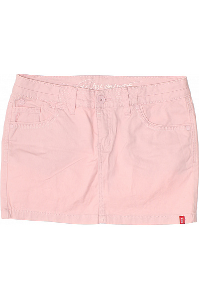 Esprit Dámská bavlněná růžová mini sukně s kapsami rovná Velikost 34 | Esprit | obrázek 2