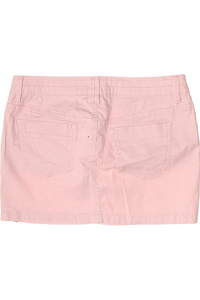 Esprit Dámská bavlněná růžová mini sukně s kapsami rovná Velikost 34 | Esprit | obrázek 3