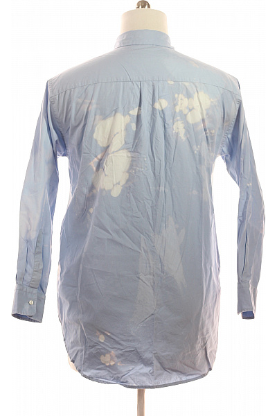 Hugo Boss Pánské košile modré batikovaná bavlna ležérní s prodlouženým rukávem Velikost US 8 | Hugo Boss | obrázek 3