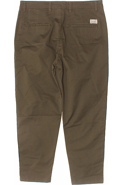 JACK & JONES Pánské khaki kalhoty s puky a bočním lampasem volné Velikost M | JACK & JONES | obrázek 3