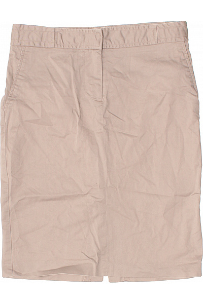 ZARA Dámská bavlněná pouzdrová sukně ke kolenům béžová business Vel. S | ZARA | obrázek 2