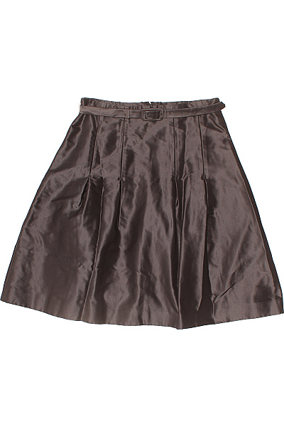 Coast Hnědá společenská midi sukně s páskem plisovaná Vel. 10 | Coast | obrázek 2