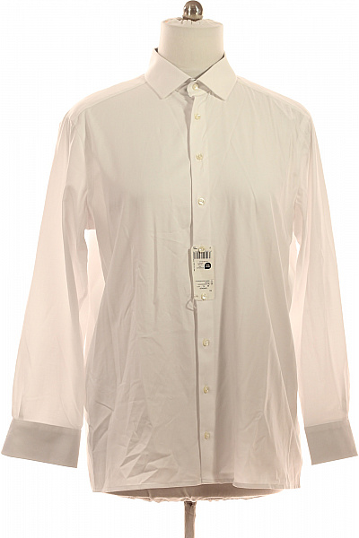 OLYMP Pánské elegantní košile s dlouhým rukávem bavlněné business bílé Velikost 44 | OLYMP | obrázek 2