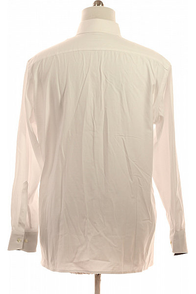 OLYMP Pánské elegantní košile s dlouhým rukávem bavlněné business bílé Velikost 44 | OLYMP | obrázek 3