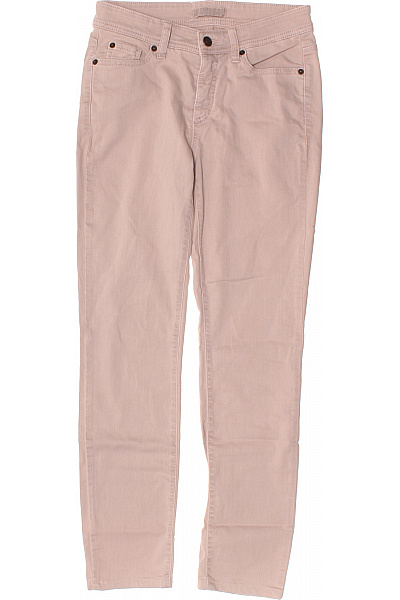 CAMBIO Dámské Bavlněné Džíny Růžové úzké Kapsy Strečové Slim Fit Velikost 36