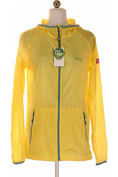 TROLLKIDS Dívčí žlutá Lehká Bunda S Kapucí Vel. 176 CM