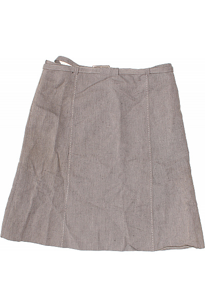 InWear Dámská lněná áčková sukně ke kolenům s páskem Velikost 40 | InWear | obrázek 3