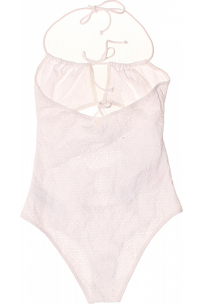 Guess jednodílné plavky za krk na zavazování s průstřihy bílé Velikost S | Guess | obrázek 3