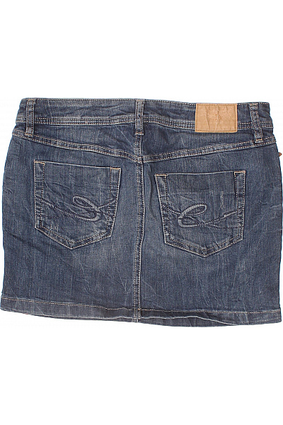 Esprit Dámská bavlněná modrá džínová mini sukně se zipem Velikost 34 | Esprit | obrázek 3