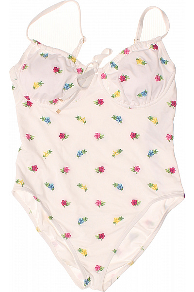 Kate Spade Bílé jednodílné květinové plavky na zavazování Velikost XL | Kate Spade | obrázek 2