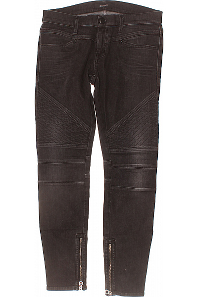 REPLAY Dámské Bavlněné černé Džíny Skinny Biker Zipy Velikost 27