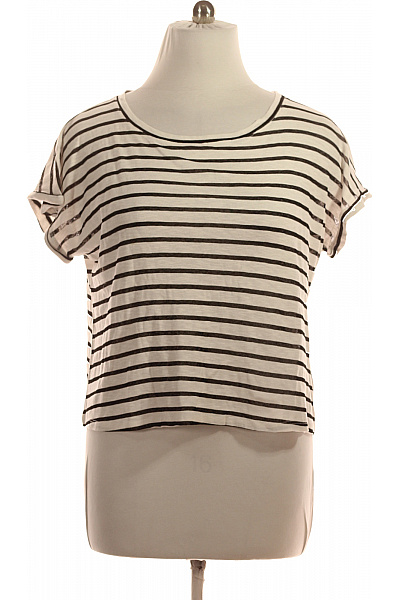 LAWRENCE GREY Dámské tričko krátký rukáv pruhované basic crop top Velikost XXXL | LAWRENCE GREY | obrázek 2