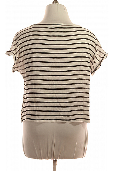 LAWRENCE GREY Dámské tričko krátký rukáv pruhované basic crop top Velikost XXXL | LAWRENCE GREY | obrázek 3