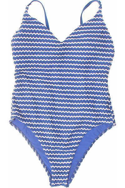 Seafolly Dámské jednodílné plavky modré pruhované s průstřihy Vel. 40 | Seafolly | obrázek 2