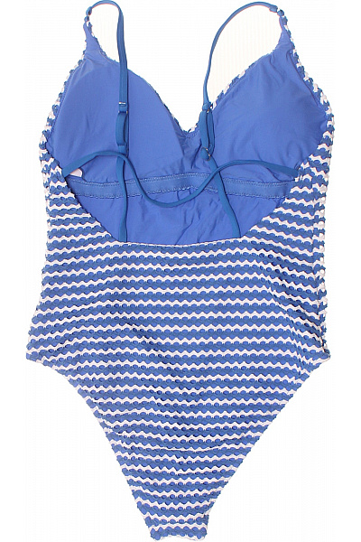 Seafolly Dámské jednodílné plavky modré pruhované s průstřihy Vel. 40 | Seafolly | obrázek 3