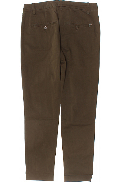 Dondup Dámské bavlněné chinos kalhoty hnědé rovné ležérní s kapsami Velikost 28 | Dondup | obrázek 2