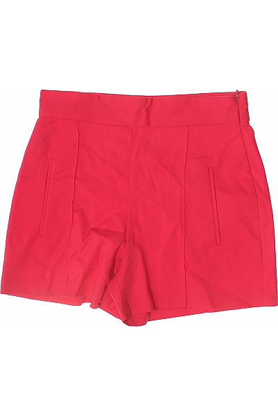 ZARA dámské červené elegantní krátké s vysokým pasem s kapsami Vel. s | ZARA | obrázek 2