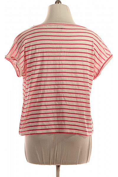 LAWRENCE GREY Dámské tričko s krátkým rukávem a kulatým výstřihem pruhované basic Velikost XXXL | LAWRENCE GREY | obrázek 3