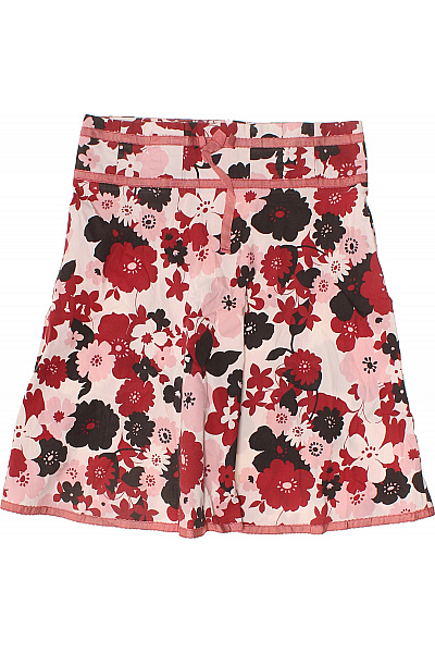 zabaione Dámská bavlněná květovaná áčková letní krátká sukně s mašlí Vel. L | zabaione | obrázek 2