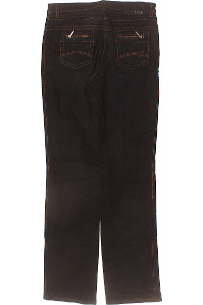 BRAX Dámské bavlněné tmavě hnědé džíny rovné kapsy Vel. 38 | BRAX | obrázek 2
