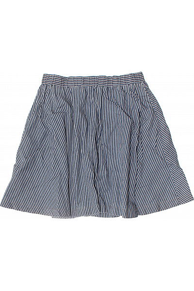 Noisy May Dámská bavlněná pruhovaná modrá krátká áčková sukně s gumou v pase Velikost XS | Noisy May | obrázek 2