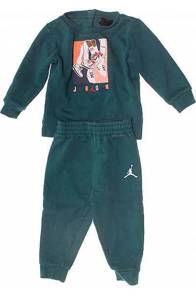 Nike Dětská Chlapecká Souprava Zelená Bavlněná Vel. 80/86 CM